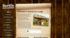 Desktop Screenshot of bardiaecolodge.com