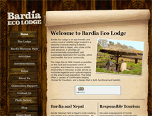 Tablet Screenshot of bardiaecolodge.com